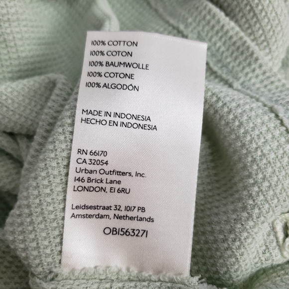 NWT Free People Fun Times Turtle Thermal Pullover, Iced Sage - Picture 3 of 9